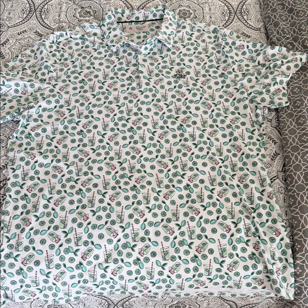 Mens XXL Penguin Golf Shirt
